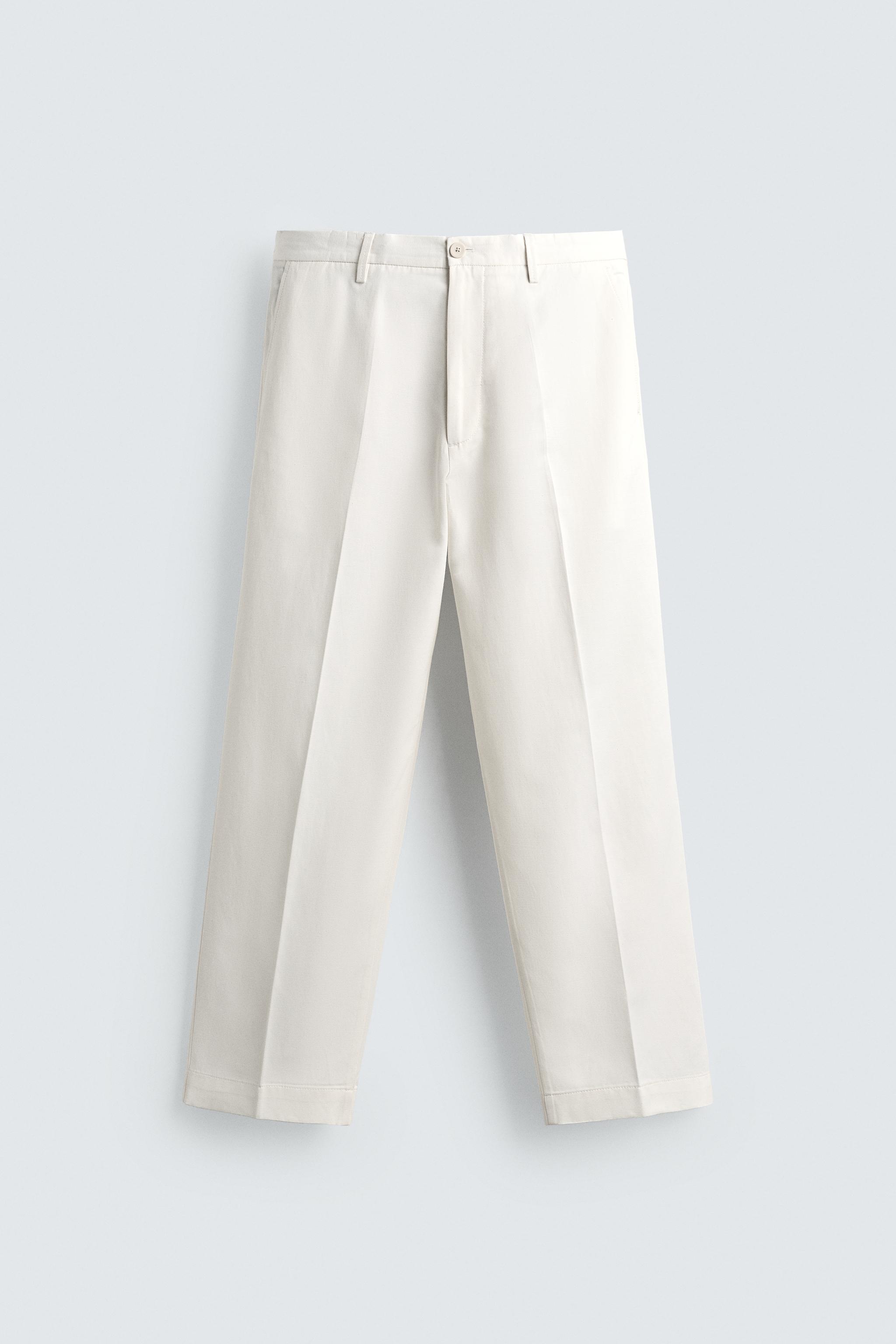 PANTALON REGULAR FIT VISCOSE - COTON